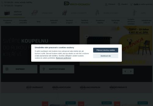 Webové stránky EKO - DOMOV s.r.o., Boskovice