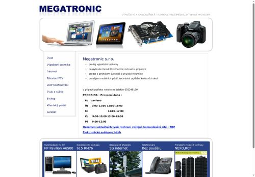 Zobrazit webové stránky Megatronic s.r.o.