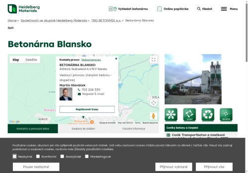 Zobrazit webové stránky Betonárna Blansko