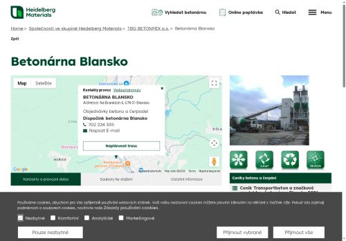 Zobrazit webové stránky Betonárna Blansko