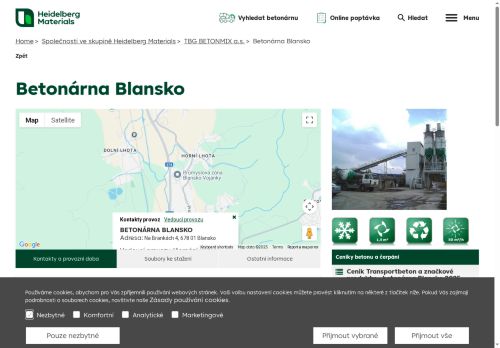 Zobrazit webové stránky Betonárna Blansko