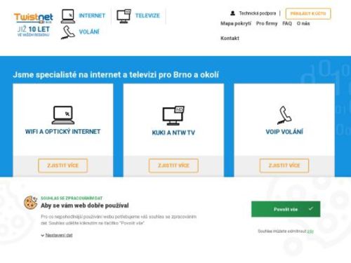 Twistnet, s.r.o. – poskytovatel internetového připojení