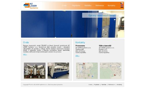 Zobrazit webové stránky AZ LASER Systems s.r.o.