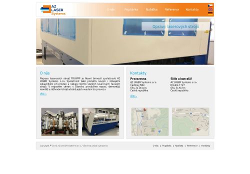 Zobrazit webové stránky AZ LASER Systems s.r.o.