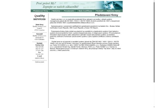 Zobrazit webové stránky Quality services, s.r.o.
