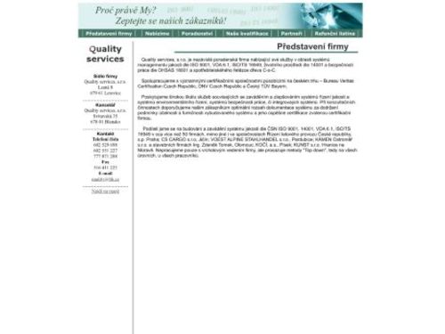 Quality services, s.r.o.