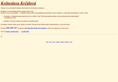 Zobrazit webové stránky Květoslava Krčálová