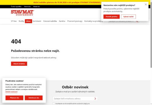 Zobrazit webové stránky STAVMAT Stavebniny Blansko