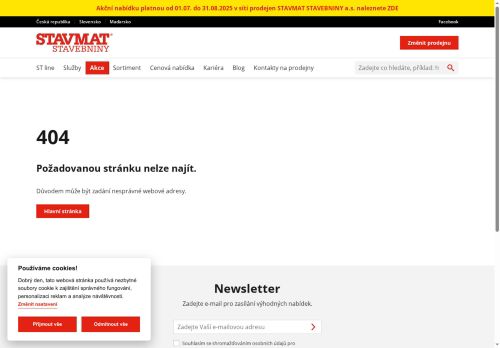 Zobrazit webové stránky STAVMAT Stavebniny Blansko