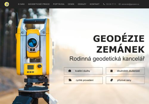 Zobrazit webové stránky Geodézie Zemánek
