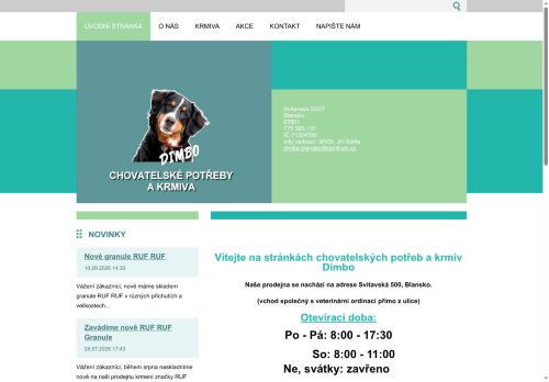 Zobrazit webové stránky Dimbo