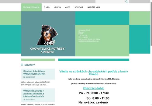 Zobrazit webové stránky Dimbo
