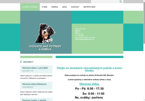 Zobrazit webové stránky Dimbo