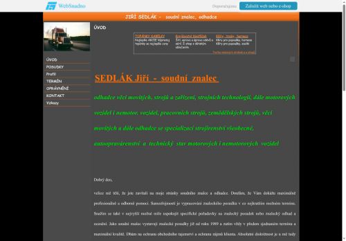 Zobrazit webové stránky Znalecká a realitní kancelář Jiří Sedlák