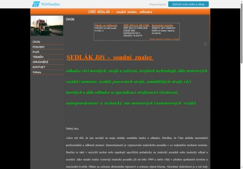 Zobrazit webové stránky Znalecká a realitní kancelář Jiří Sedlák