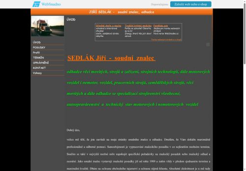 Zobrazit webové stránky Znalecká a realitní kancelář Jiří Sedlák