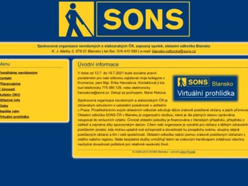 SONS ČR, odbočka Blansko