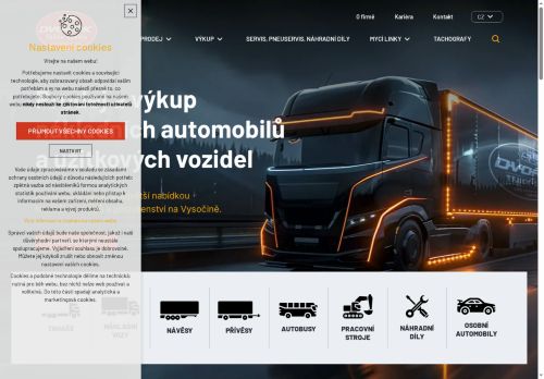 Webové stránky DVOŘÁK TRUCK-SERVIS s.r.o., Velké Meziříčí