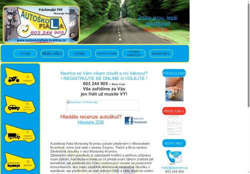 Zobrazit webové stránky Milan Fiala - Autoškola