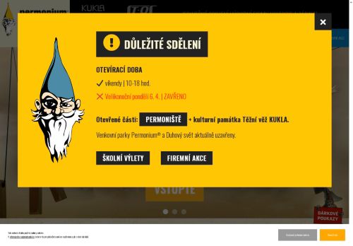 Zobrazit webové stránky Permonium® zábavní park s příběhem