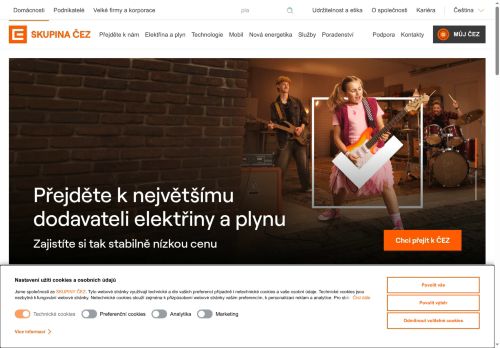 Webové stránky Energotrans, a.s., Horní Počaply