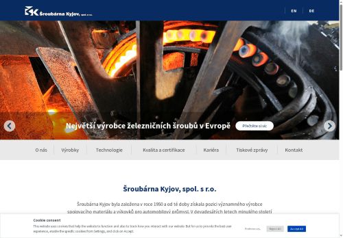 Šroubárna Kyjov, spol. s r.o. nabízí práci na pozici strojírenský dělník/ce v obci Kyjov