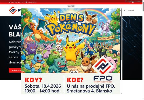 FPO s.r.o. nabízí práci na pozici senior technik internetu (m/ž) v obci Blansko