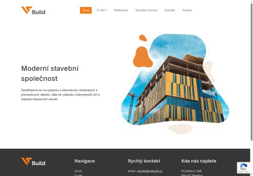 Webové stránky VS-build, s.r.o., Želešice