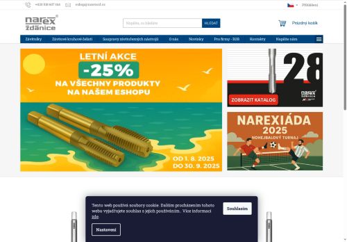 Webové stránky NAREX Ždánice, spol. s r.o., Ždánice