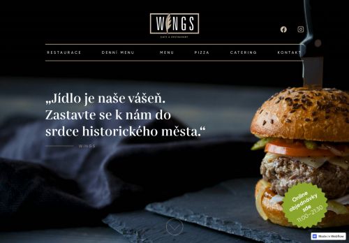 Zobrazit webové stránky Wings Cafe a Restaurant