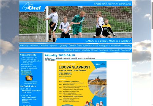 Zobrazit webové stránky Orel jednota Moravský Krumlov