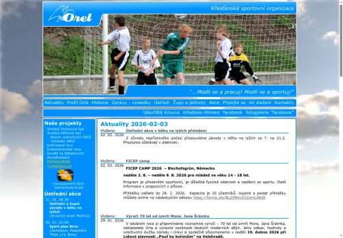 Zobrazit webové stránky Orel jednota Moravský Krumlov