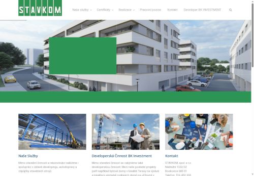 STAVKOM, spol. s r.o. nabízí práci na pozici stavbyvedoucí, mistr stavební výroby (m/ž) v obci Boskovice