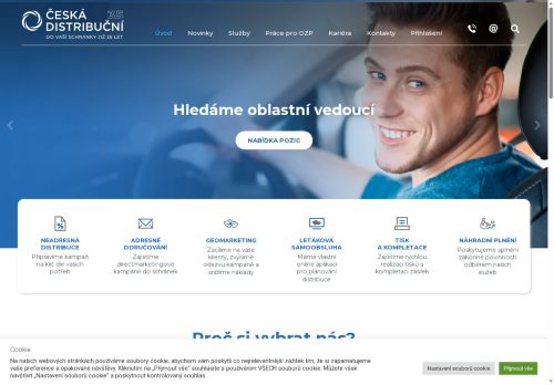 Česká distribuční k.s. nabízí práci na pozici Distributor reklamních letáků (m/ž) v obci Blansko