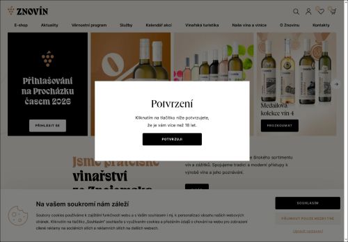 Zobrazit webové stránky Znovín Znojmo