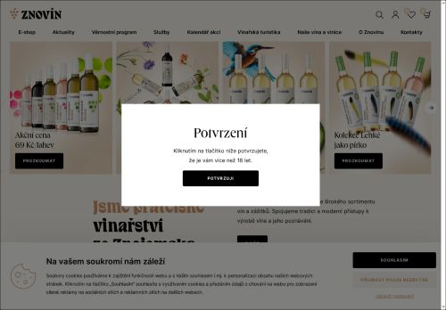 Zobrazit webové stránky Znovín Znojmo