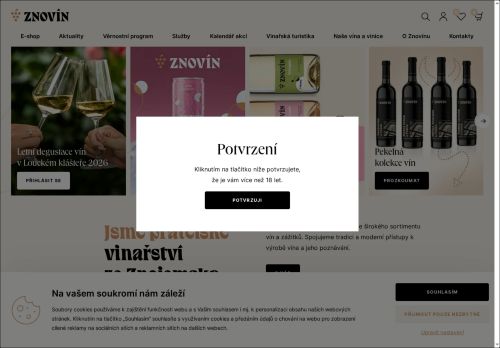 Zobrazit webové stránky Znovín Znojmo