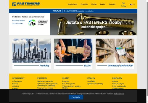 Zobrazit webové stránky FASTENERS CZ, a.s.