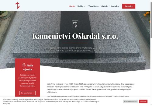Zobrazit webové stránky Zdeněk Oškrdal - KAMENICTVÍ