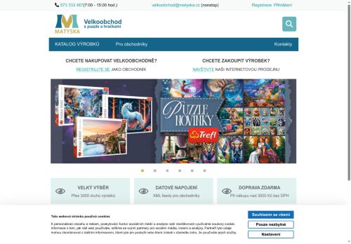 Webové stránky Matyska a.s., Bystřice pod Hostýnem