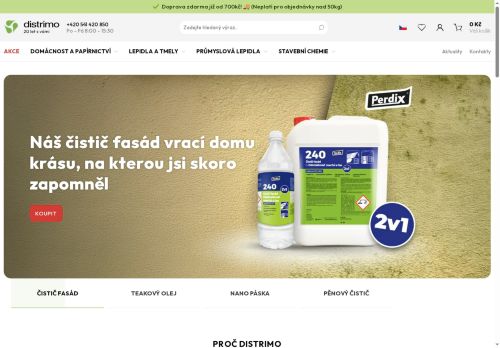 Zobrazit webové stránky DISTRIMO s.r.o.