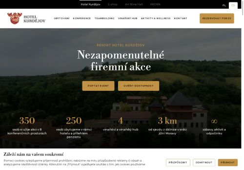 Zobrazit webové stránky Hotel Kurdějov a.s.