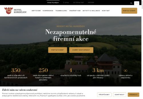 Zobrazit webové stránky Hotel Kurdějov