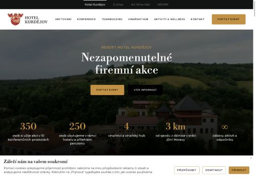 Zobrazit webové stránky Hotel Kurdějov