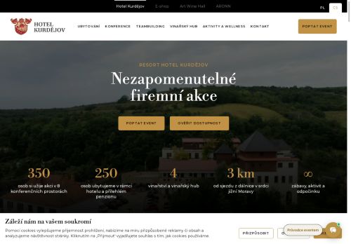 Zobrazit webové stránky Hotel Kurdějov a.s.