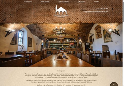 Zobrazit webové stránky Zámecká restaurace Oslavany