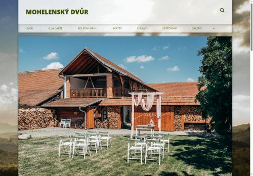 Zobrazit webové stránky Restaurace a penzion Mohelský dvůr