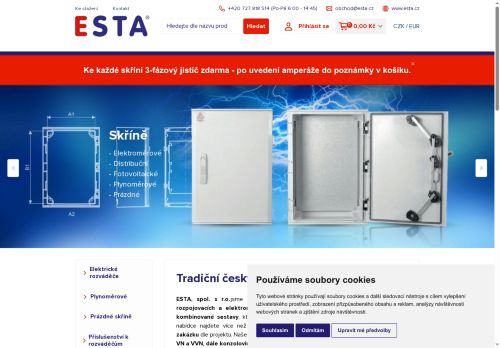 Zobrazit webové stránky Esta, spol. s r.o