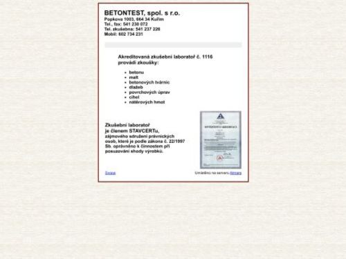 Betontest, s.r.o.