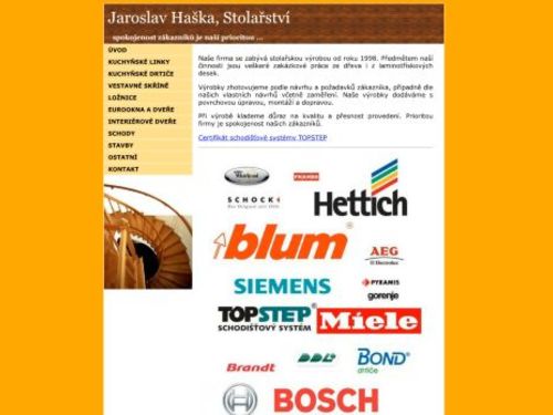 Stolařství - Jaroslav Haška